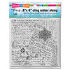 Stampendous - Cling Mounted Rubber Stamps - Posted Script