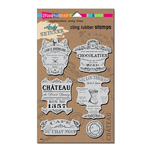 Stampendous - Cling Mounted Rubber Stamps - Shabby Chic