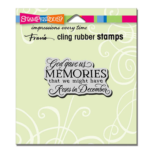 Stampendous - Cling Mounted Rubber Stamps - Memories