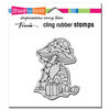 Stampendous - Christmas - Cling Mounted Rubber Stamps - Mushroom Gnome