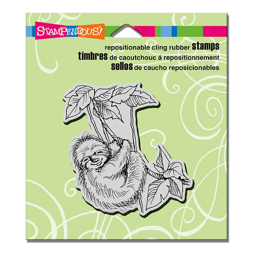 Stampendous - Cling Mounted Rubber Stamps - Sloth Swing