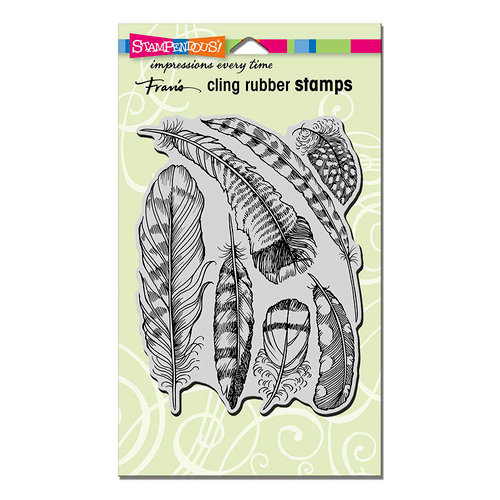 Stampendous - Cling Mounted Rubber Stamps - Feathers