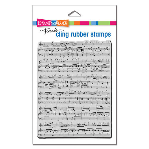 Stampendous - Cling Mounted Rubber Stamps - Background Music