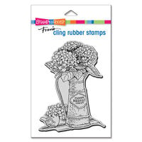 Stampendous - Cling Mounted Rubber Stamps - Hydrangea Tin