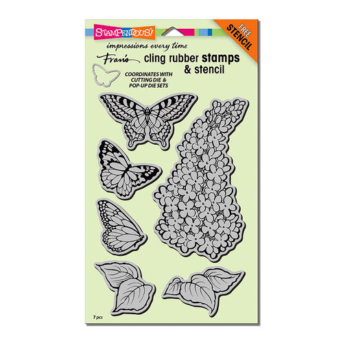 Stampendous - Cling Mounted Rubber Stamps - Lilac