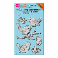 Stampendous - Cling Mounted Rubber Stamps - Spring Tweets