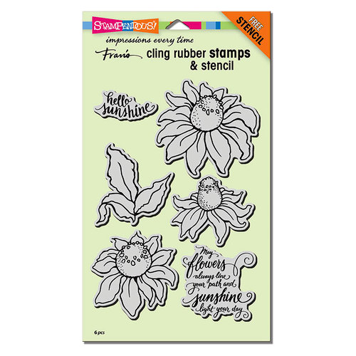 Stampendous - Cling Mounted Rubber Stamps - Coneflower