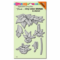 Stampendous - Cling Mounted Rubber Stamps - Fuchsia Trio
