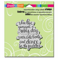 Stampendous - Cling Mounted Rubber Stamps - Cute Boots