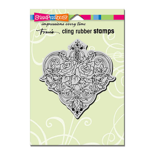 Stampendous - Cling Mounted Rubber Stamps - Heart Vines