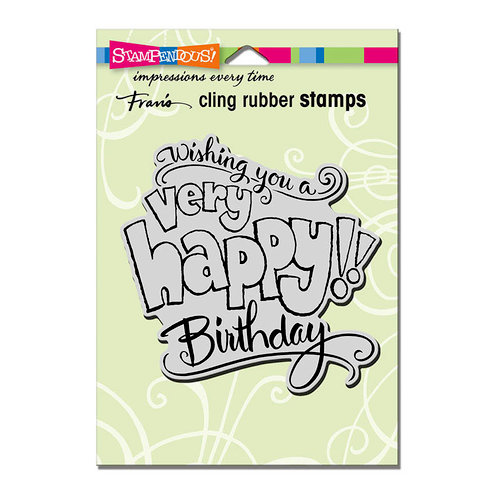 Stampendous - Cling Mounted Rubber Stamps - Great Big Happy