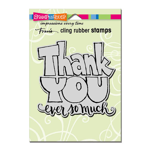 Stampendous - Cling Mounted Rubber Stamps - Great Big Thanks