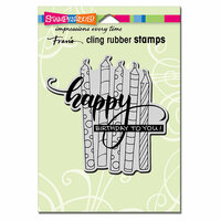 Stampendous - Cling Mounted Rubber Stamps - Candle Wish