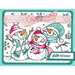 Stampendous - Christmas - Cling Mounted Rubber Stamps - Slimline - Snow People