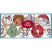 Stampendous - Christmas - Cling Mounted Rubber Stamps - Slimline - Holiday Donuts