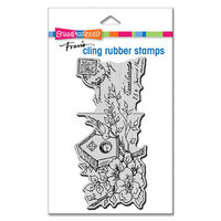 Stampendous - Cling Mounted Rubber Stamps - Mini Slimline - Treehouse Post