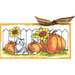 Stampendous - Cling Mounted Rubber Stamps - Mini Slimline - Harvest Fence