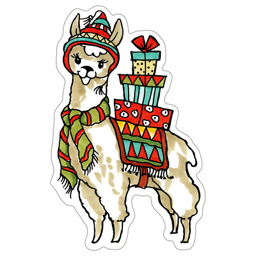 Stampendous - Christmas - Wood Mounted Stamps - Curio Llama