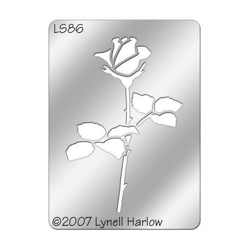 Stampendous - Metal Stencil - Small - Stemmed Rose