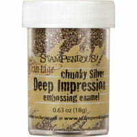 Stampendous - Deep Impressions - Chunky Embossing Enamels - Silver