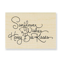 Stampendous - Wood Mounted Stamps - Sunflower Kisses