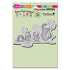 Stampendous - House Mouse Designs - Christmas - Cling Mounted Rubber Stamps - Carrying Candy Canes