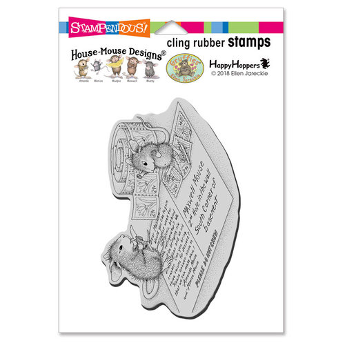 Stampendous - House Mouse Designs - Cling Mounted Rubber Stamps - Postcard Mice