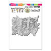 Stampendous - Christmas - House Mouse Designs - Cling Mounted Rubber Stamps - Stringing Berries