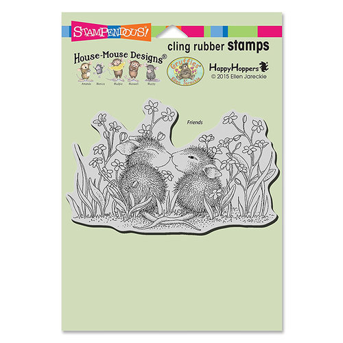 Stampendous - House Mouse Designs - Cling Mounted Rubber Stamps - Garden Kiss