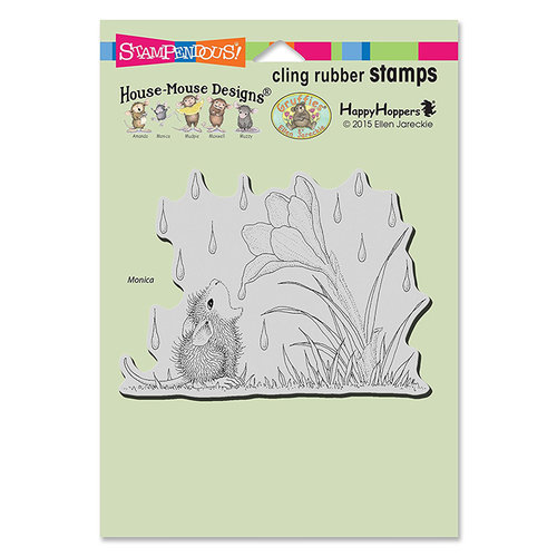 Stampendous - House Mouse Designs - Cling Mounted Rubber Stamps - Crocus Droplet