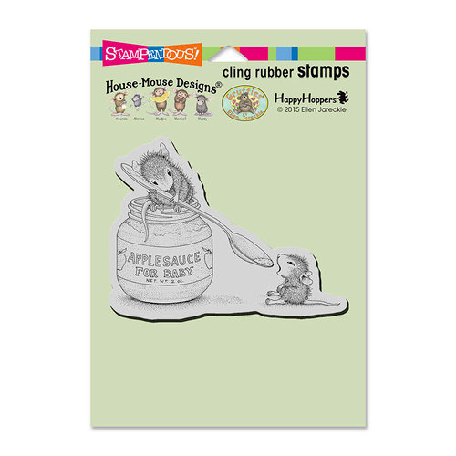 Stampendous - House Mouse Designs - Cling Mounted Rubber Stamps - Feeding Baby