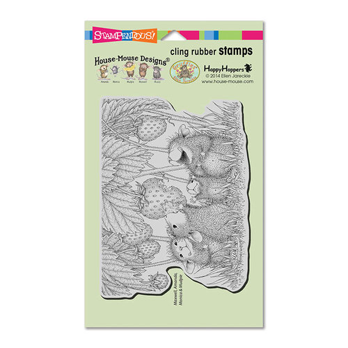 Stampendous - House Mouse Designs - Cling Mounted Rubber Stamps - Strawberry Treat