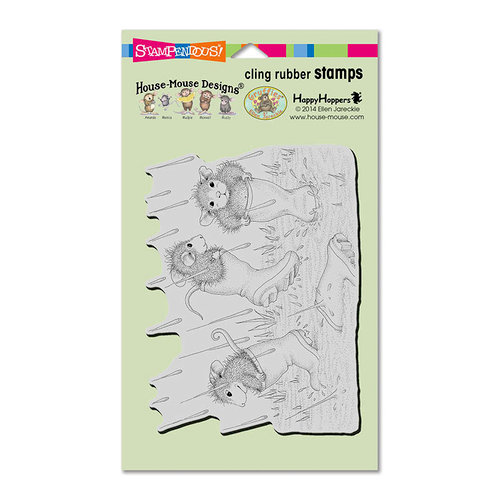 Stampendous - House Mouse Designs - Cling Mounted Rubber Stamps - Puddle Jumpers