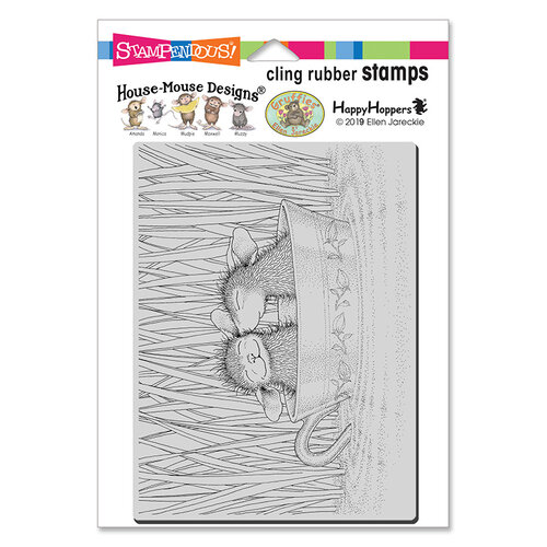 Stampendous - House Mouse Designs - Cling Mounted Rubber Stamps - Teacup Kiss