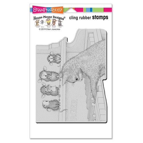 Stampendous - Cling Mounted Rubber Stamps - Kitten On The Keys