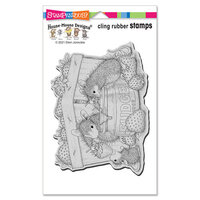 Stampendous - House Mouse Designs - Cling Mounted Rubber Stamps - Fudge Strawberries