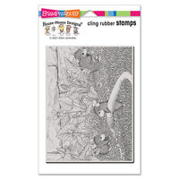 Stampendous - House Mouse Designs - Cling Mounted Rubber Stamps - Violet Garden