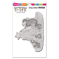 Stampendous - Christmas - House Mouse Designs - Cling Mounted Rubber Stamps - Tree Lighting