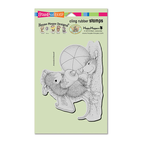 Stampendous - House Mouse Designs - Cling Mounted Rubber Stamps - Sunblock Squirt