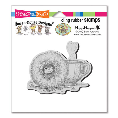 Stampendous - House Mouse Designs - Cling Mounted Rubber Stamps - Donut Day