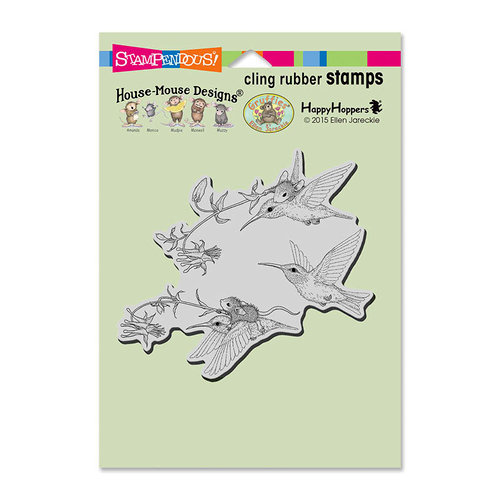 Stampendous - House Mouse Designs - Cling Mounted Rubber Stamps - Fuchsia Flight