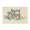 Stampendous - House Mouse Designs - Wood Mounted Stamps - Teddy Friend