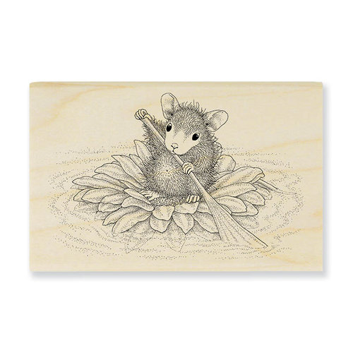 Stampendous - House Mouse Designs - Wood Mounted Stamps - Petal Paddler