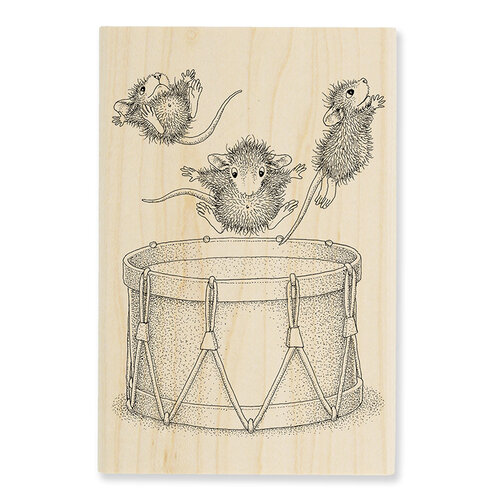 Stampendous - Wood Mounted Stamps - Little Drummers