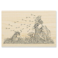 Stampendous - House Mouse Designs - Wood Mounted Stamps - Windy Wish