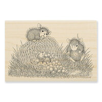 Stampendous - House Mouse Designs - Wood Mounted Stamps - Berry Basket
