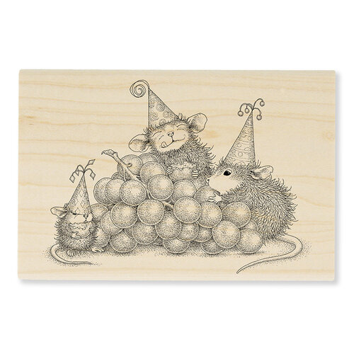 House Mouse Stampendous House Mouse Cling Rubber Stamp Violet Garden 