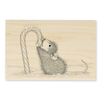 Stampendous - Christmas - House Mouse Designs - Wood Mounted Stamps - Candy Cane Taste