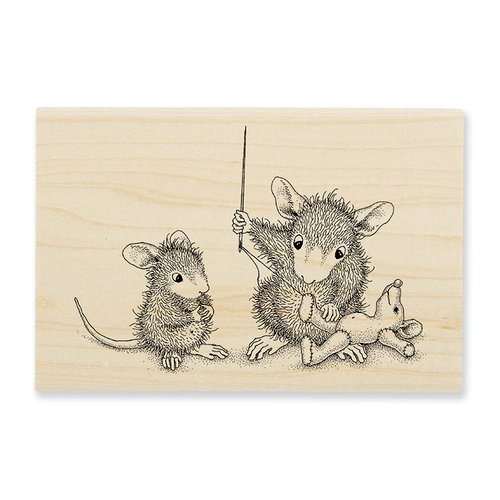 Stampendous - House Mouse Designs - Wood Mounted Stamps - Teddy Mouse Mend