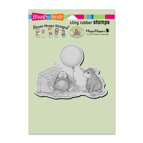 Stampendous - House Mouse Designs - Wood Mounted Stamps - Birthday Mischief